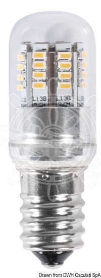 SMD LED bulb, E14/E27 screw, LED glass cover