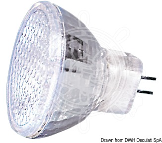 Halogen bulbs with dichroic reflector, G4 connection
