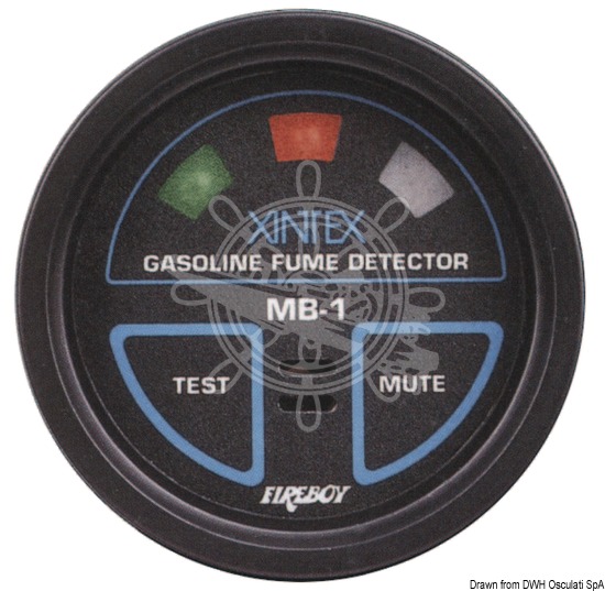 Petrol gas detector MB-1, fitted with 1 sensor