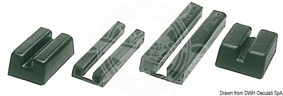 PVC rubbing strake suitable for boats with boxed joint