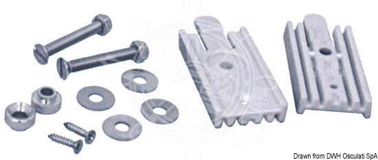 Quick coupling kit for stainless steel ladders