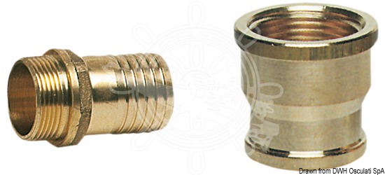 Brass joint kit used to reduce toilet drain pipes