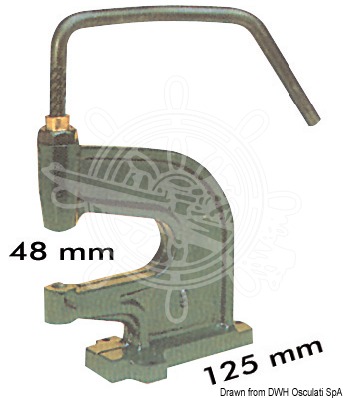 Deck press for snap fasteners 10.301.XX/10.303.XX