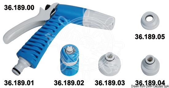 Boat washing spray hose and accessories