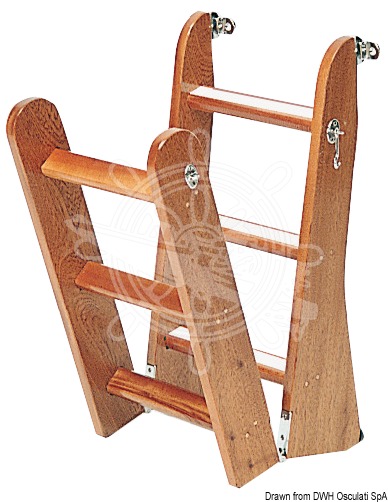 Ladder made of mahogany wood