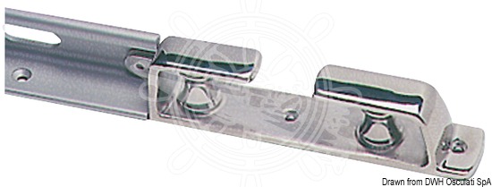 Terminal fairlead with rollers for Toerail 62.410.01